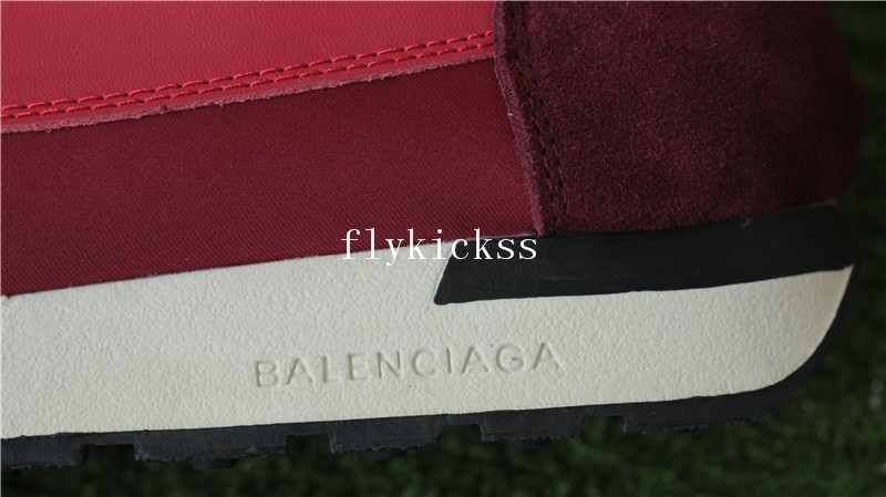 Balenciaga Race Runner Trainers Red Pink